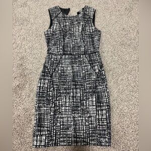 Elegant Black and White Women's Dress